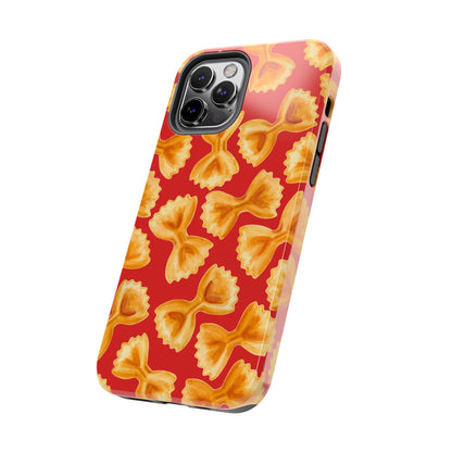 Copy of Tossed Farfalle Pasta Watercolor Illustrated Tough Phone Case | Various Models