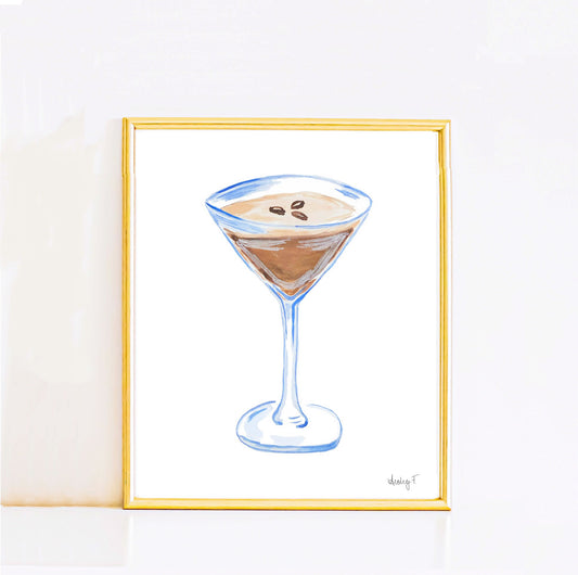 Espresso Martini Glass | Print | Various Sizes