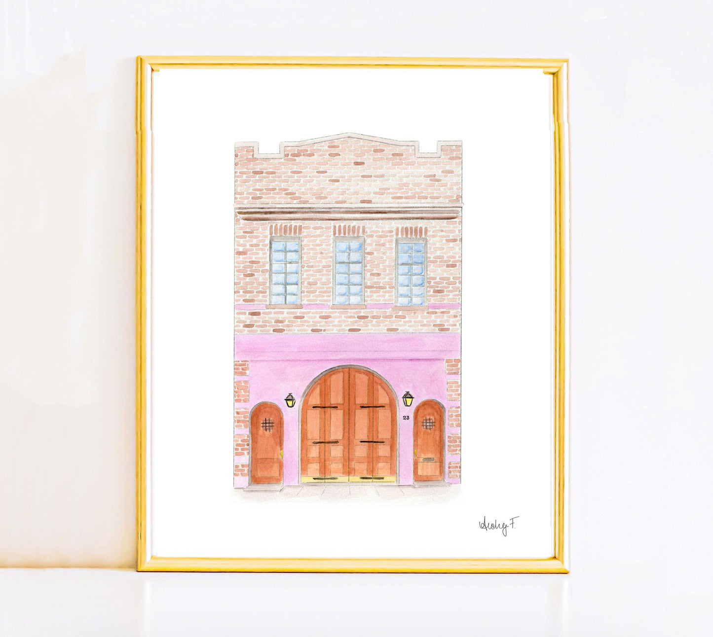 Print | 23 Cornelia Street West Village New York City Watercolor