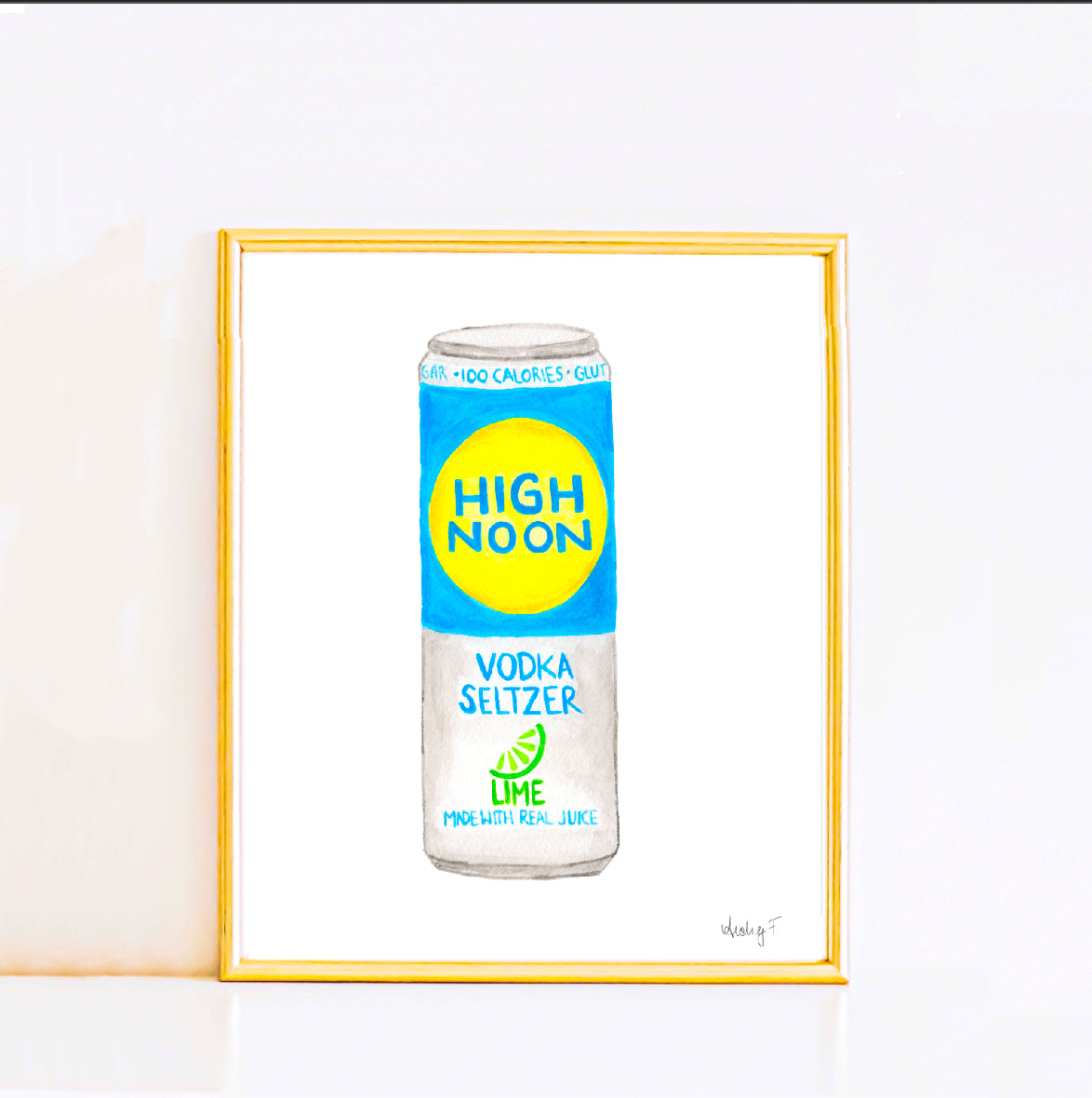 Print | High Noon Canned Cocktail Watercolor | Various Sizes