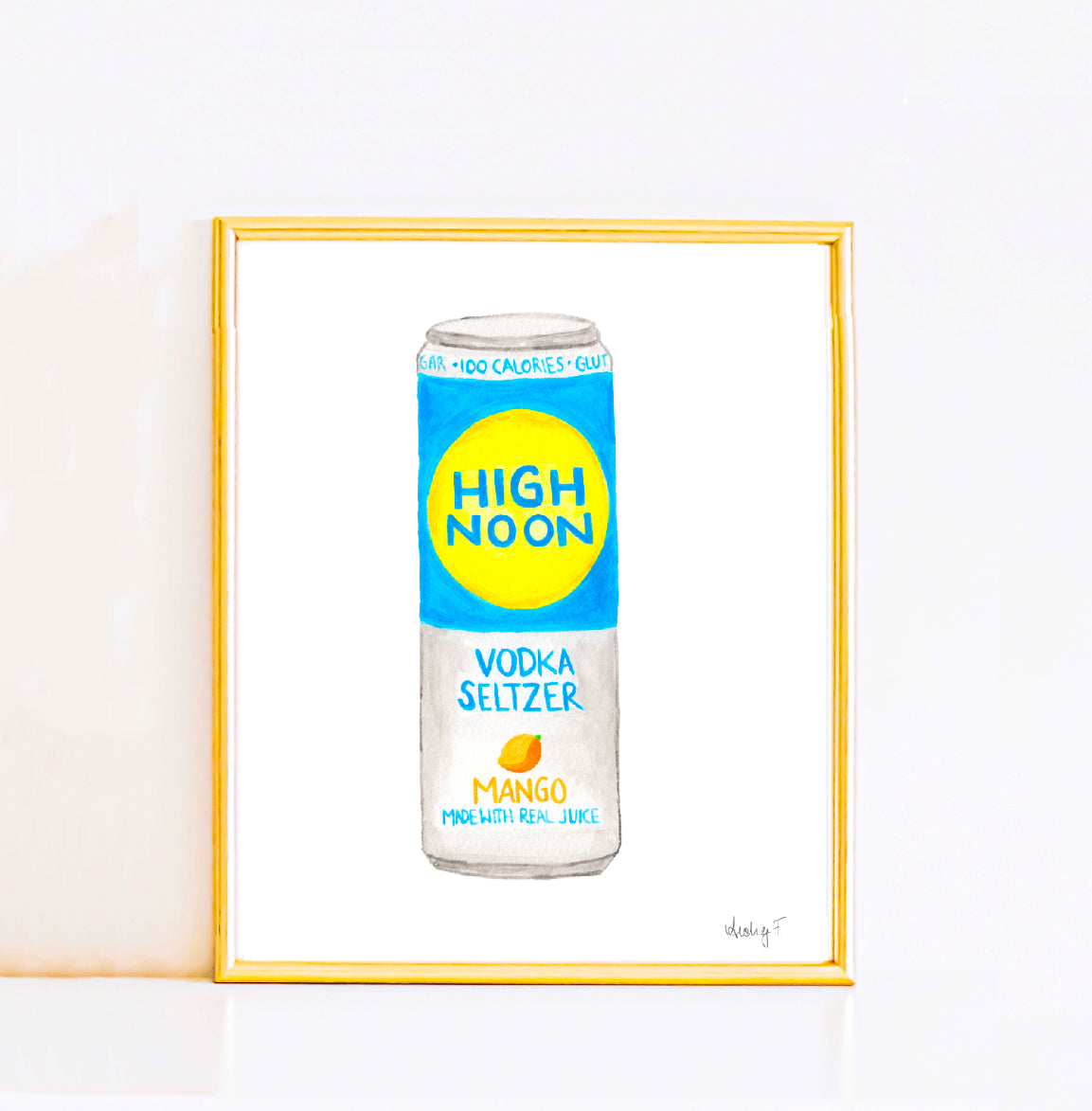 Print | High Noon Canned Cocktail Watercolor | Various Sizes