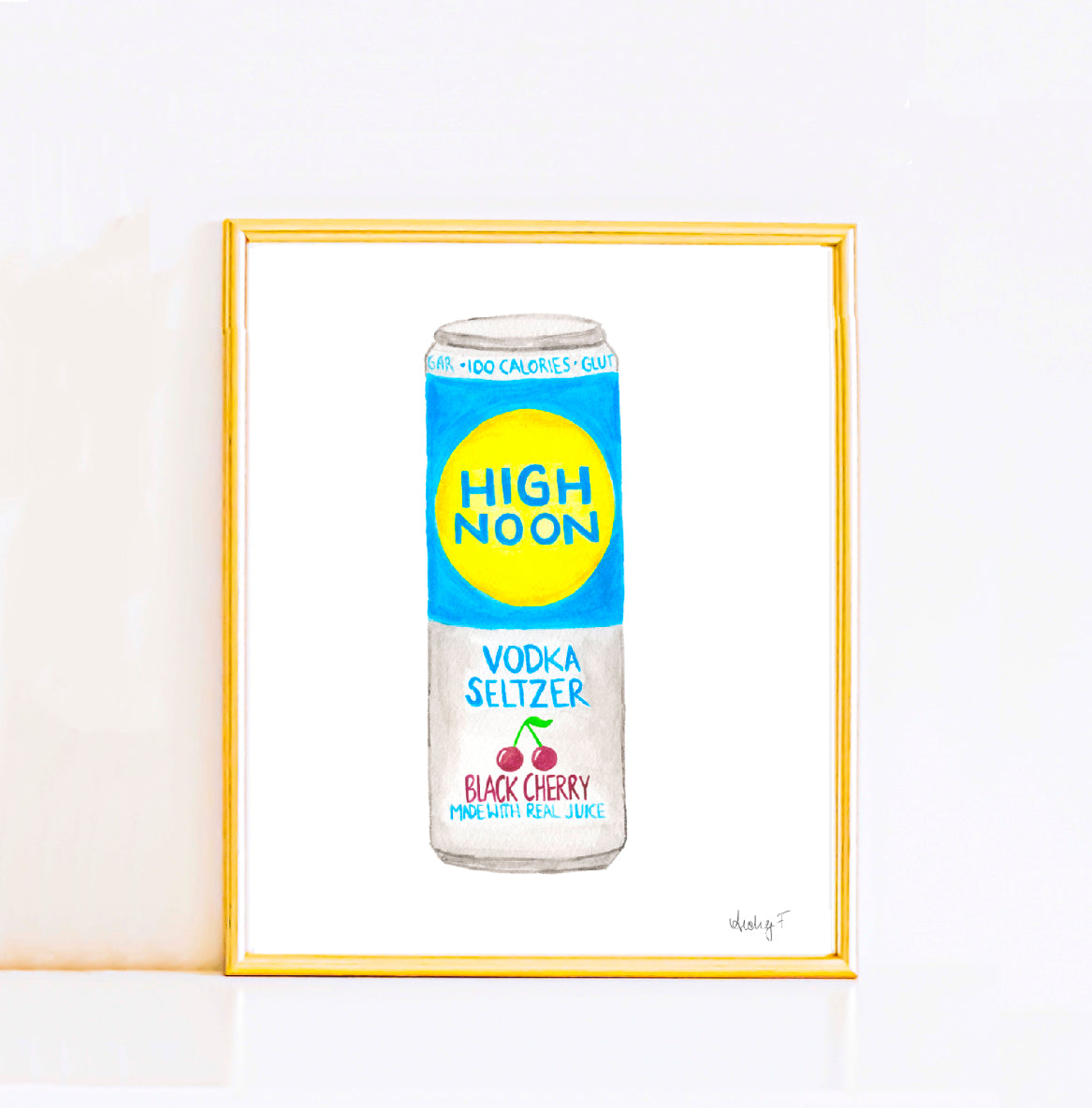 Print | High Noon Canned Cocktail Watercolor | Various Sizes