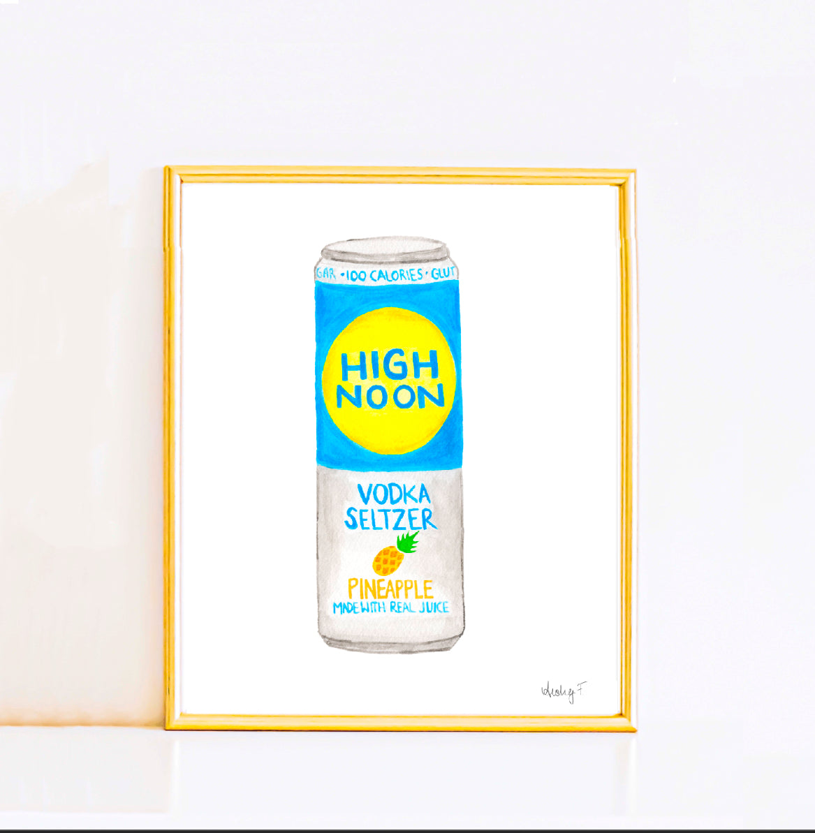 Print | High Noon Canned Cocktail Watercolor | Various Sizes