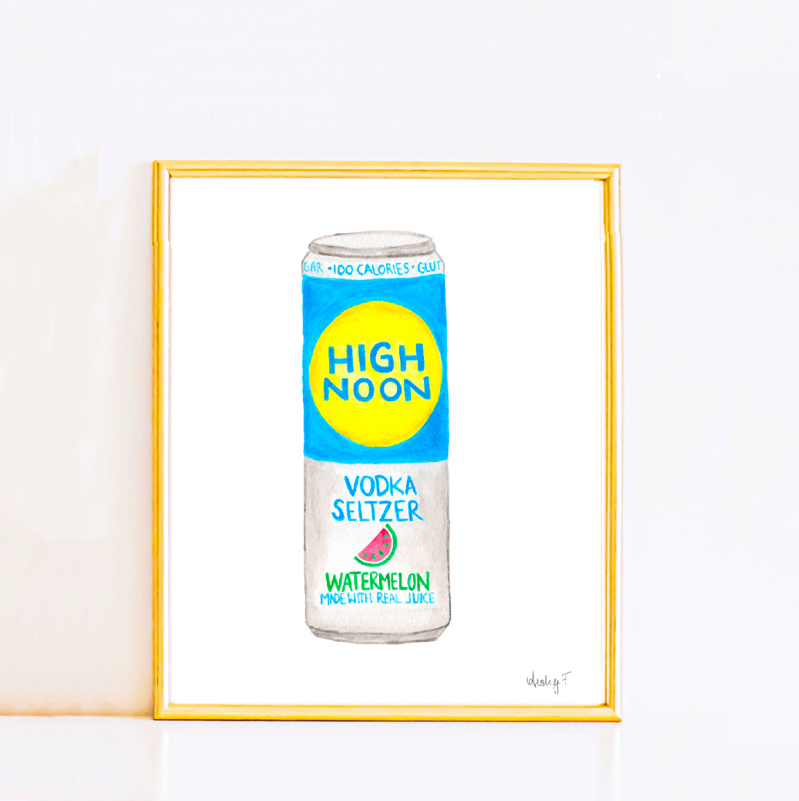 Print | High Noon Canned Cocktail Watercolor | Various Sizes