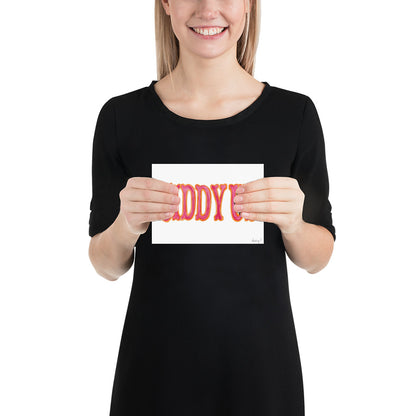 Print | Hot Pink & Orange Giddy Up Watercolor | Various Sizes