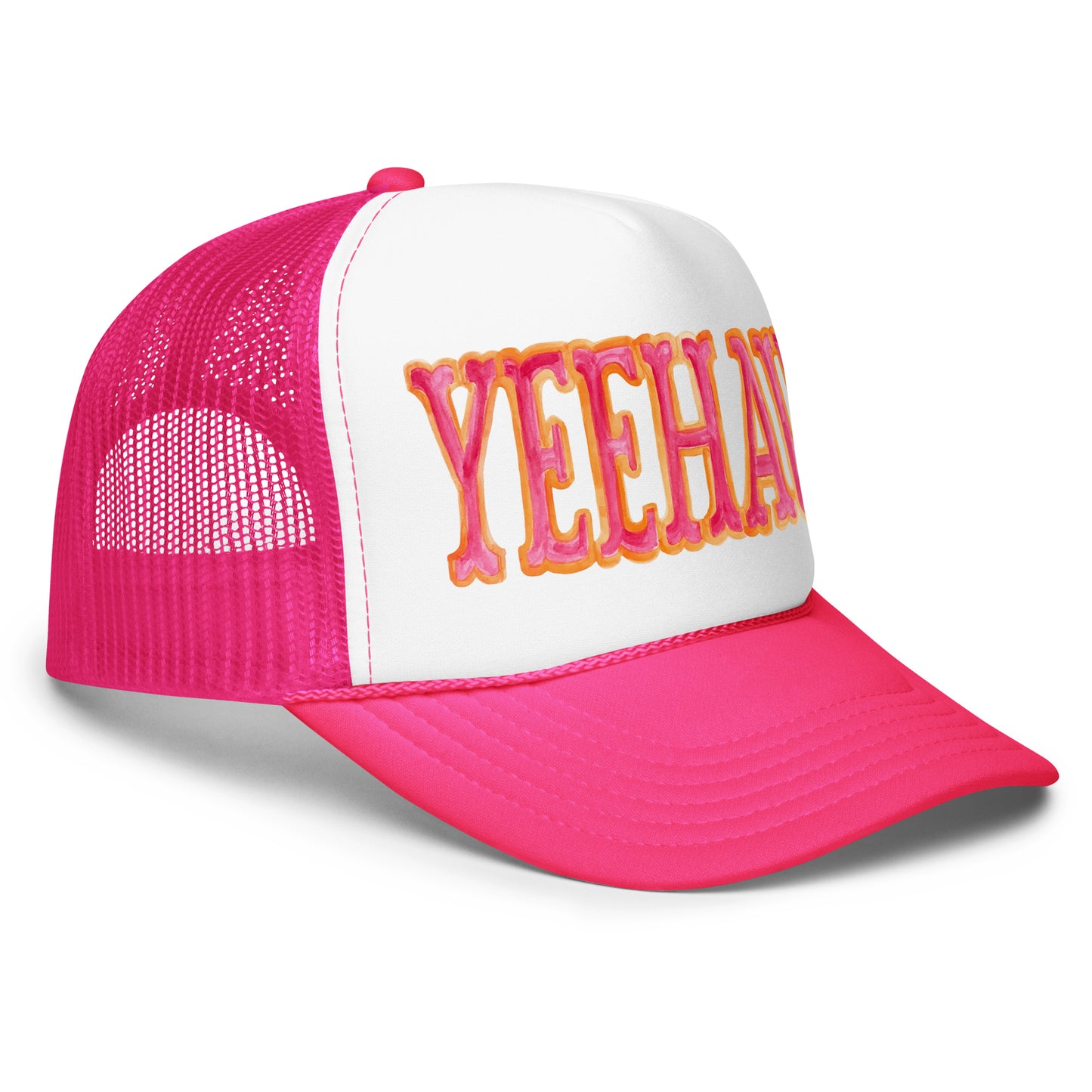 Yeehaw Hot Pink & Orange Trucker Hat