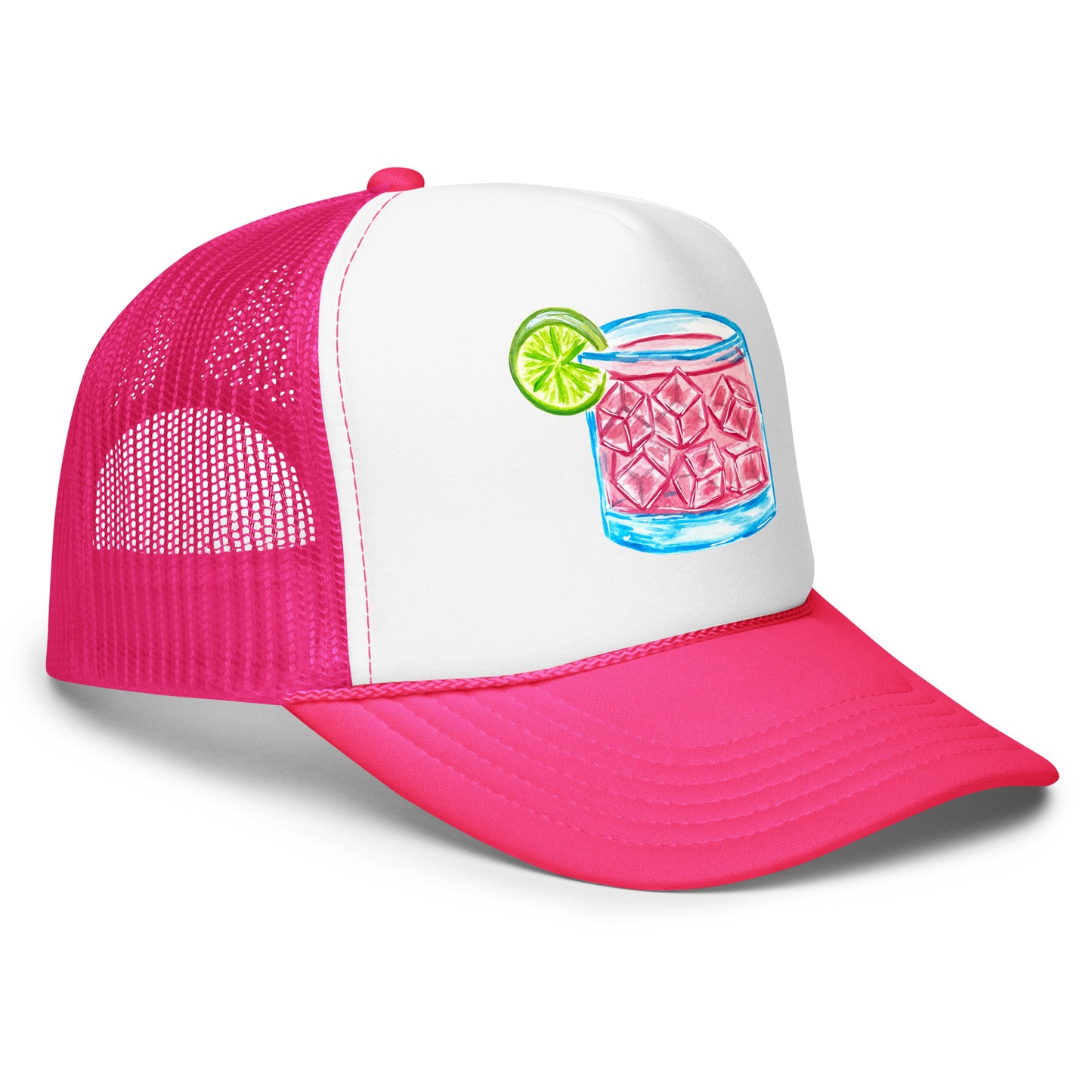 Paloma Watercolor Illustrated Foam Trucker Hat | 5 Colors