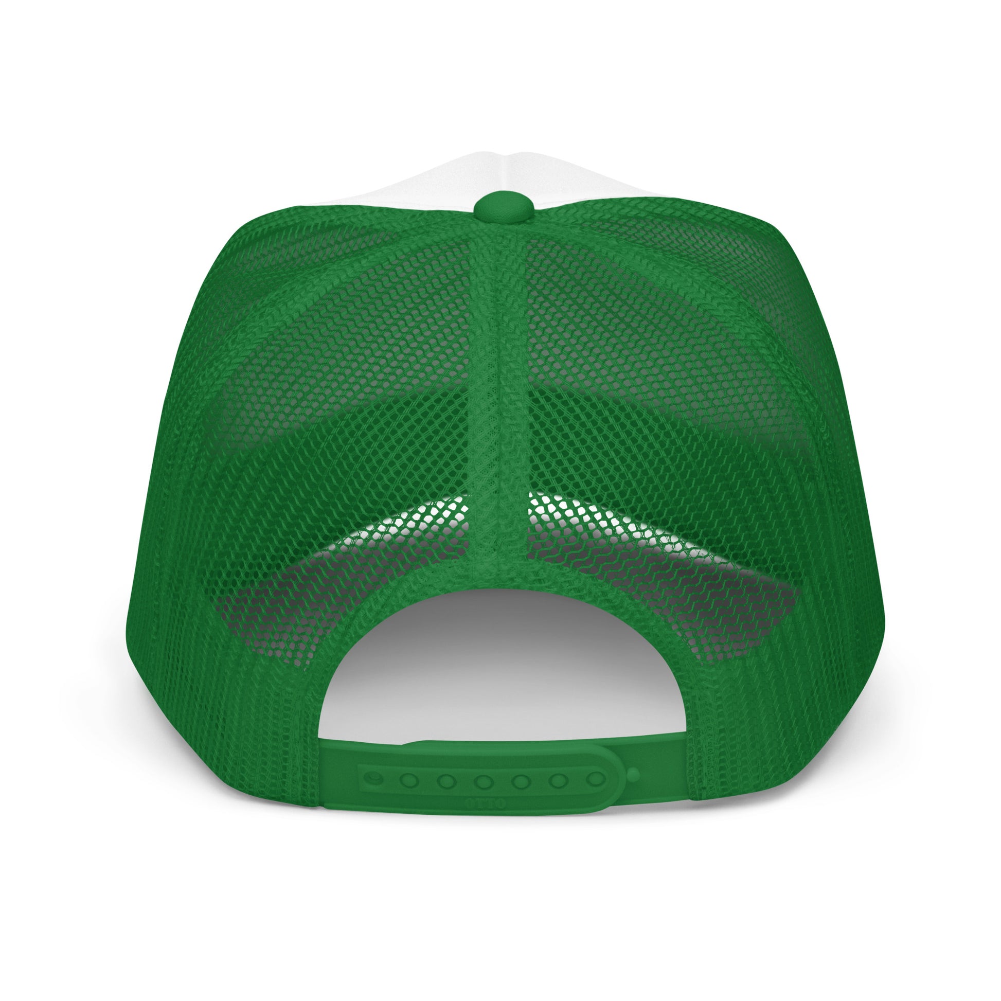 Trucker Hat | Pink & Green Champagne Bottle Watercolor Illustration
