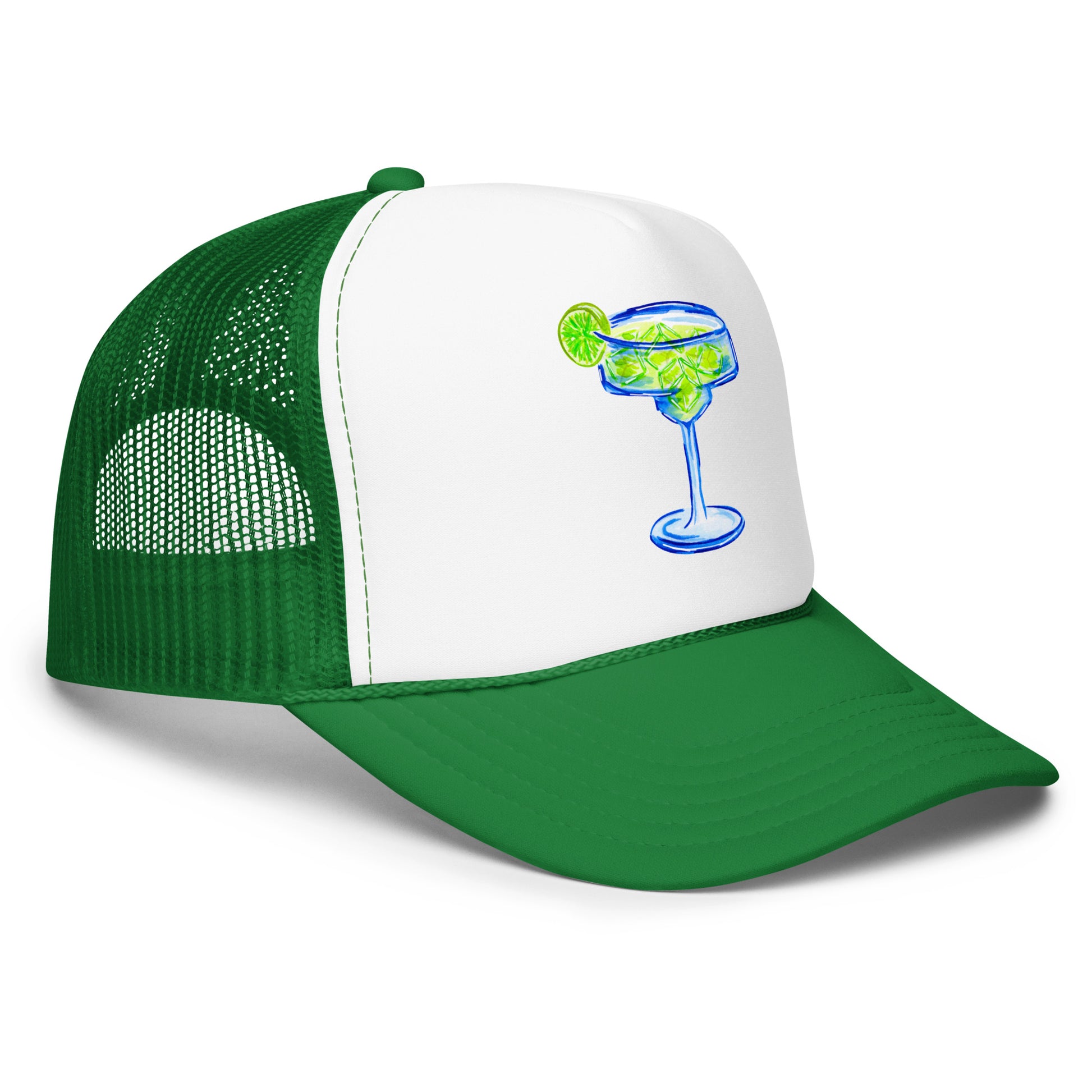 Margarita Watercolor Illustrated Trucker Hat | 6 Colors