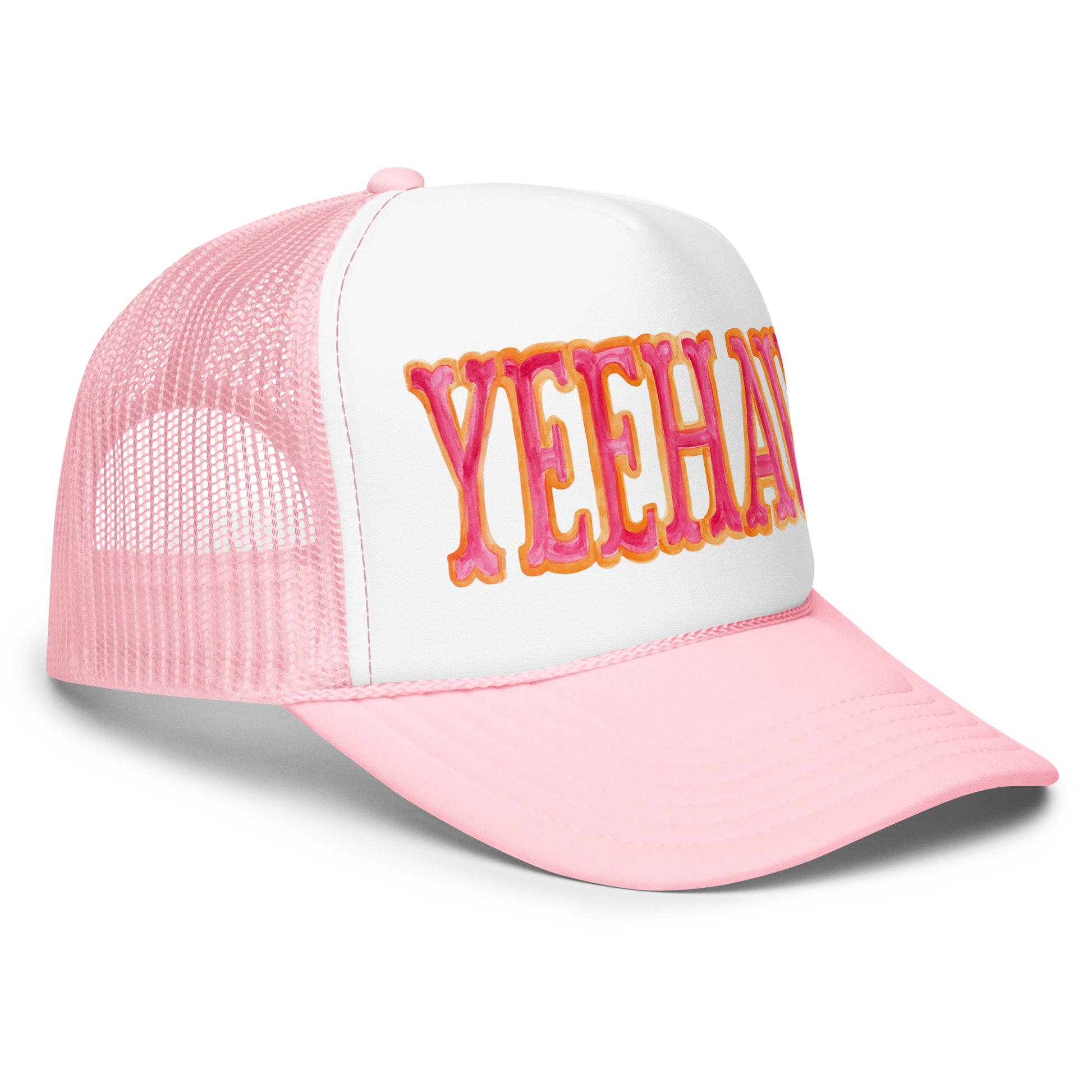 Yeehaw Hot Pink & Orange Trucker Hat