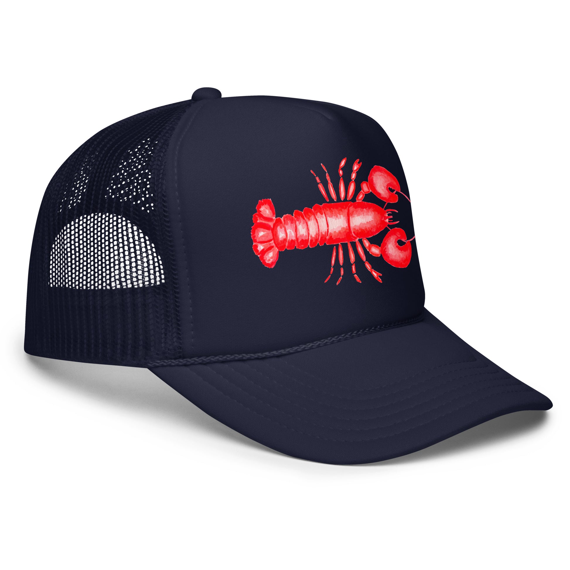 Red Lobster Watercolor Illustrated Trucker Hat | 6 Colors