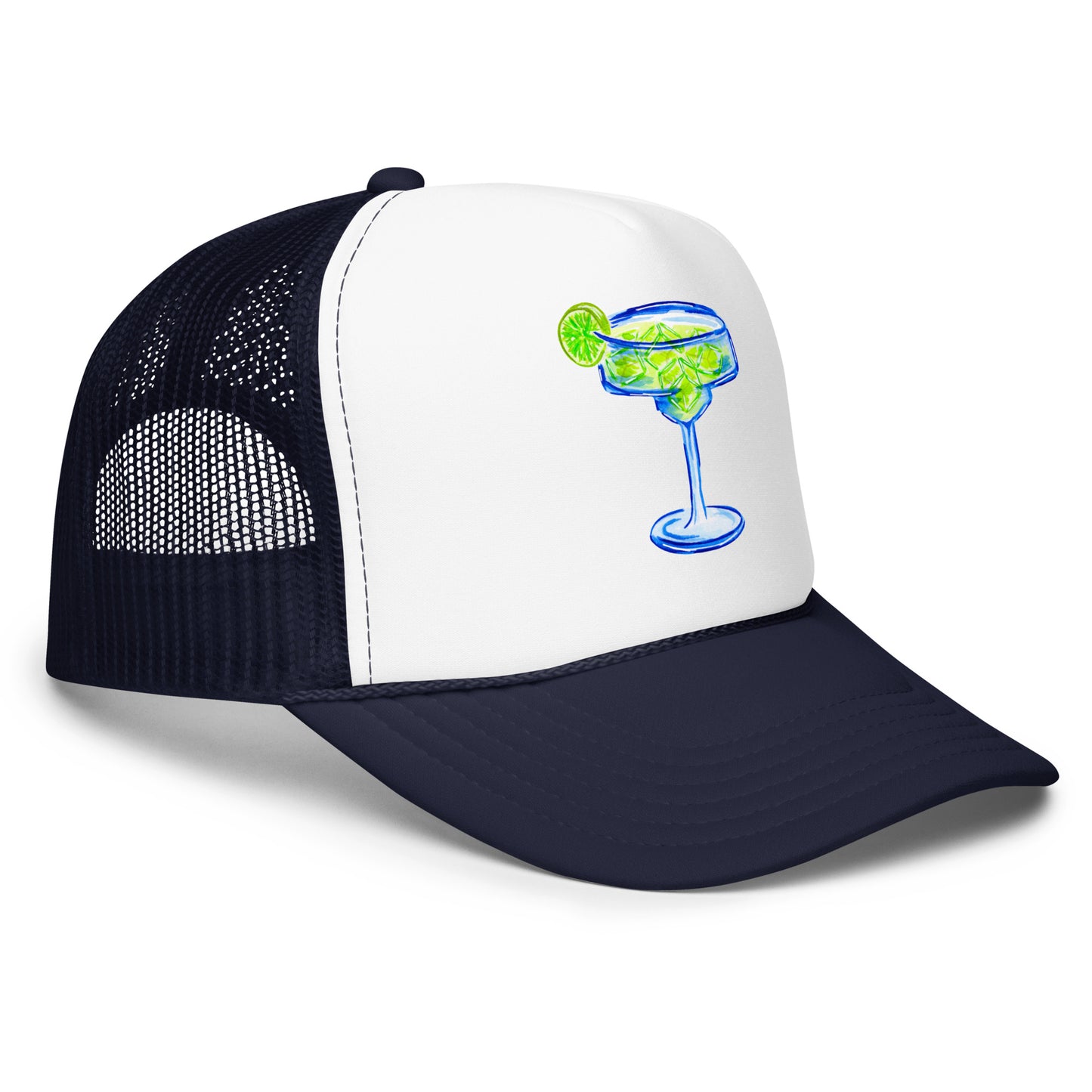 Margarita Watercolor Illustrated Trucker Hat | 6 Colors