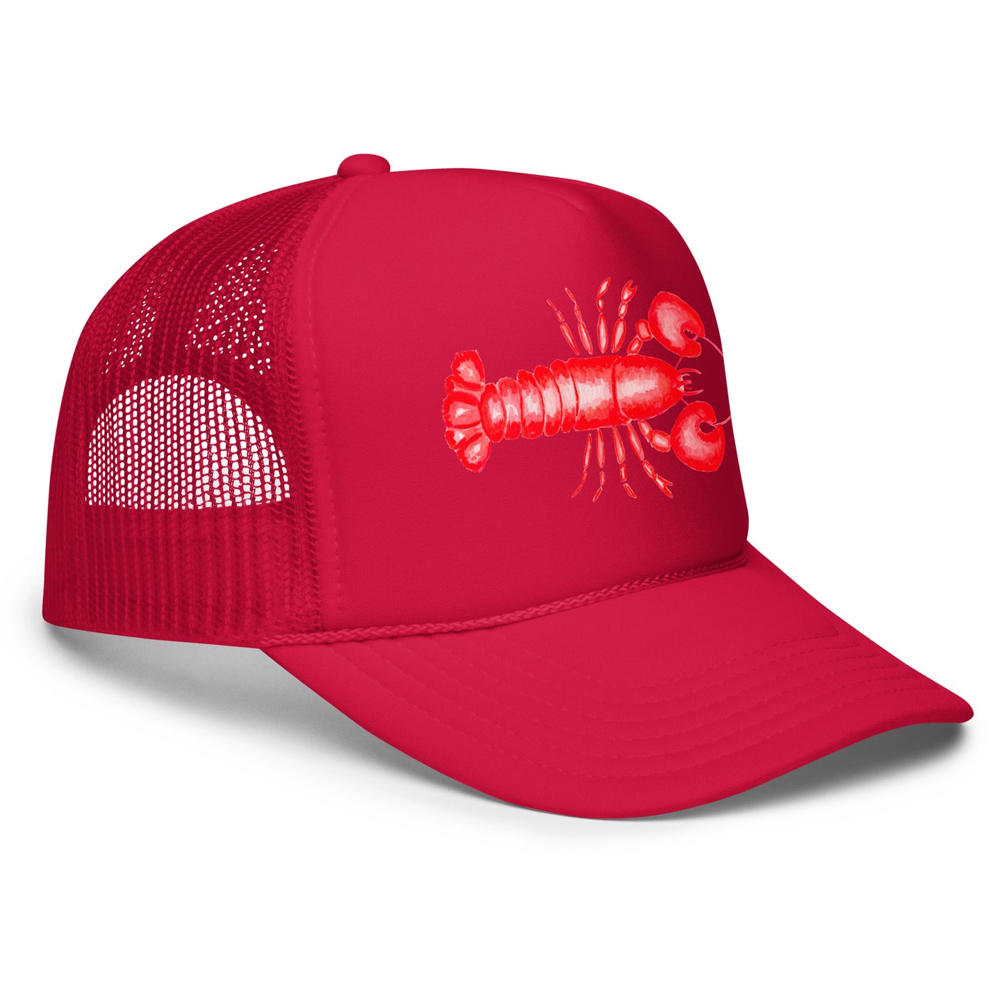 Red Lobster Watercolor Illustrated Trucker Hat | 6 Colors