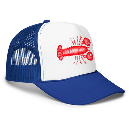 Red Lobster Watercolor Illustrated Trucker Hat | 6 Colors