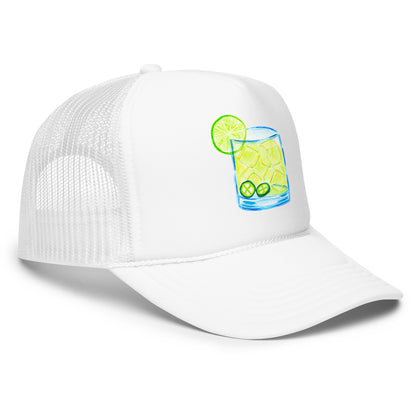Spicy Margarita Watercolor Illustrated Trucker Hat | 4 Colors